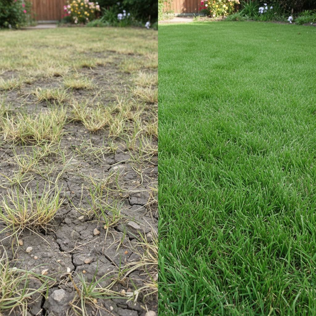 gemini-2.5-flash-image-preview_Two_lawns_are_side_by_side_in_a_garden_one_old_with_sparse_green_grasses_in_ordinary_soil_the_othe-1